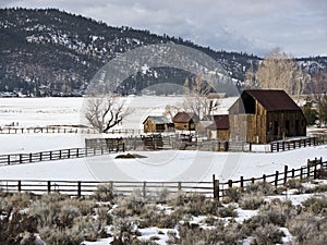 Sierra Valley ranch in Winter
