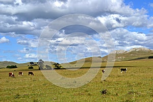 Sierras y nubes