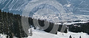 Sierre valley landscape