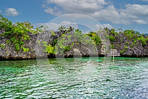 Siete pecados - marine park island Coron, Palawan, Philippines photo