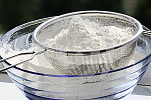 Sieve flour