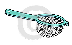 Sieve isolated on white background -Vector Illustration
