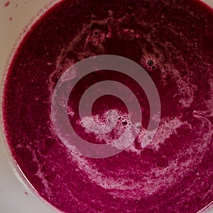 Sieving raspberry puree