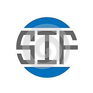 SIF letter logo design on white background. SIF creative initials circle logo concept. SIF letter design