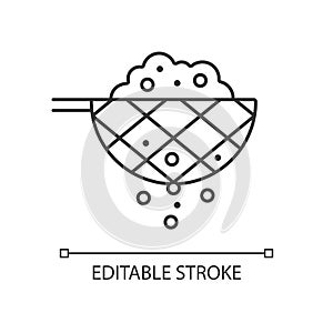 Sift cooking ingredient linear icon