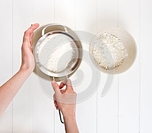 Sifting Flour