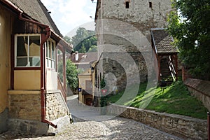 Sighisoara, medieval fortified town in Transylvania.