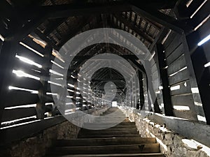 Sighisoara scholars stairs, Transylvania, Romania