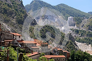 Sight on Alpi Apuane marble photo
