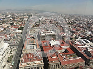 Sight of the city of Ciudad of Mexico City from the top of the Latin-American Tower - Mexico