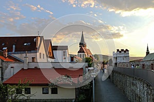 Památky starého města Bardejov na Slovensku.