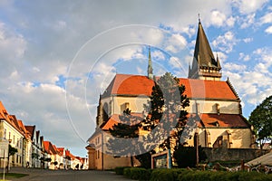 Památky starého města Bardejov na Slovensku.