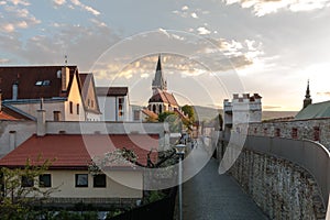 Památky starého města Bardejov na Slovensku.