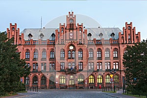 Sights of Poland. Old building of post office photo