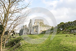 Sights of Ruins of Requisenzâ€™s Castle in Buscemi, Province of Syracuse, Sicily.