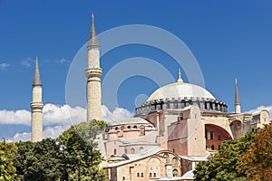 Sights of Turkey. Hagia Sophia in Istanbul.