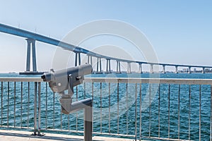 Sightseeing Binoculars on Cesar Chavez Park Viewing Pier