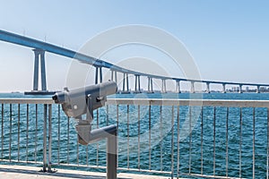 Sightseeing Binoculars on Cesar Chavez Park Viewing Pier photo