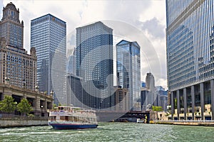 Sightseeing Boat, Chicago River, Illinois