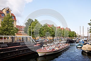 Sightseeing boat in Christianshavn