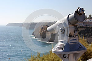 Sightseeing coin operated telescope