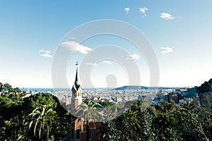 Sightseeing platform in Barcelona great viewpoint