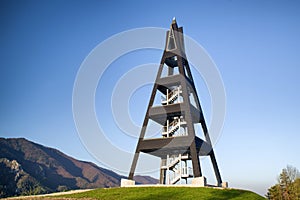 Sightseeing platform in Terchova, Slovakia