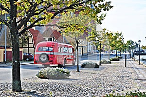 Sightseeing red bus