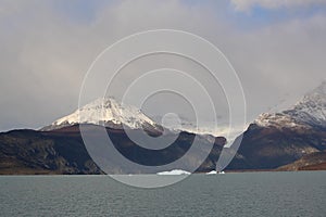 Sightseeing Rios de Hielo Cruise ship boat near glaciers Upsala and Spegazzini in Patagonia, Argentina