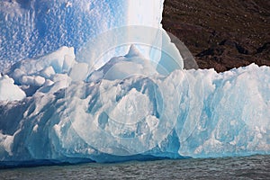 Sightseeing Rios de Hielo Cruise ship boat near glaciers Upsala and Spegazzini in Patagonia, Argentina