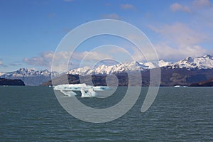 Sightseeing Rios de Hielo Cruise ship boat near glaciers Upsala and Spegazzini in Patagonia, Argentina photo