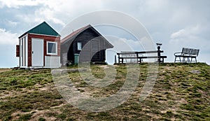 Sightseeing spot on the Kopaonik Pancic`s peak Serbia