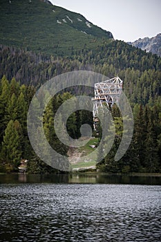 Sightseeing tower in High Tatras mountains, Slovakia