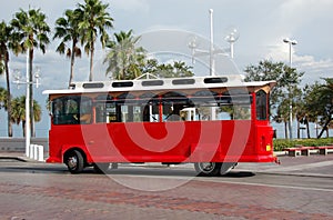 Sightseeing trolley in Florida photo