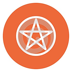 Sigil of Baphomet Isolated Vector Icon which can easily modify or edit