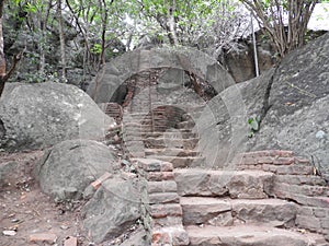 Sigiriya is an ancient rock fortress located Dambulla in the Central Province, Sri Lanka. Sigiriya Rock. It s one of the