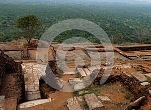 Sigiriya ancient rock in Sri Lanka