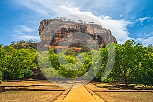 Sigiriya, lion rock, ancient fortress in sri lanka