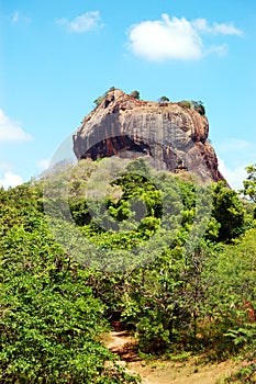 The Sigiriya (Lion's rock) is an ancient rock fortress