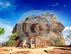 Sigiriya rock fortress, Sri Lanka. photo