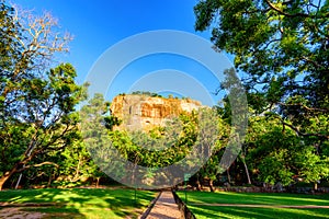 Sigiriya rock in Sri Lanka