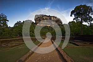 Sigiriya rock in Sri Lanka