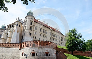 Sigismund III Vasa Tower and defensive walls in Wawel castle