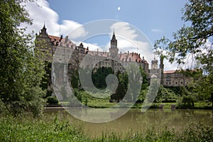 Sigmaringen Castle, Baden-Württemberg, Germany. It is a historical landmark of Black Fores