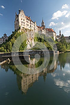 Sigmaringen castle on river Danube, Southern Germany