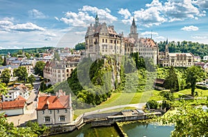 Sigmaringen Castle in summer, Baden-Wurttemberg, Germany