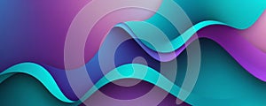 Sigmoid Shapes in Teal and Medium purple