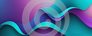 Sigmoid Shapes in Teal and Medium purple photo