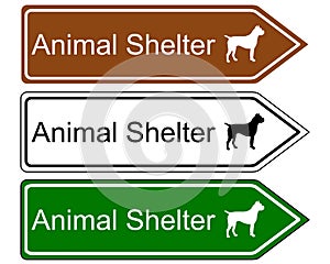 Sign animal shelter