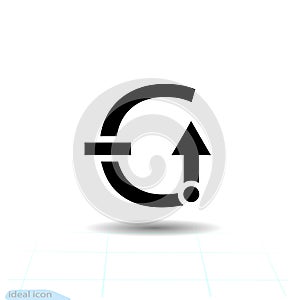 Sign antigravity space, symbol antigravity. Vector